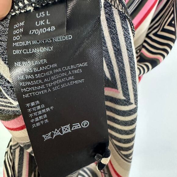 Anthropologie Mckenzie Mock Neck Tunic Midi Dress women’s Large Short Sleeves - Picture 4 of 8